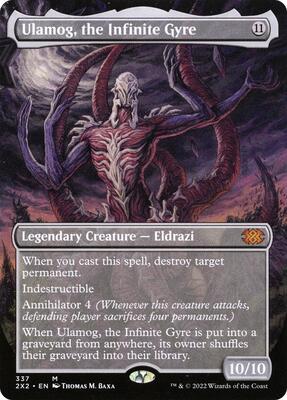 Ulamog, the Infinite Gyre (Borderless) card from Double Masters 2022