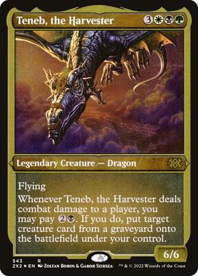 Teneb, the Harvester (Foil Etched) card from Double Masters 2022