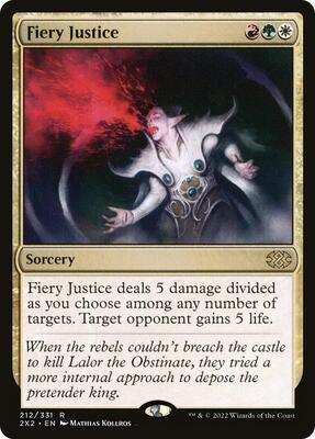 Fiery Justice card from Double Masters 2022