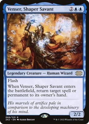 Venser, Shaper Savant card from Double Masters 2022