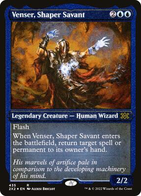Venser, Shaper Savant (Foil Etched) card from Double Masters 2022