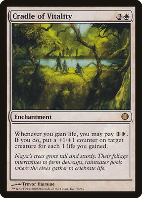 Cradle of Vitality card from Shards of Alara