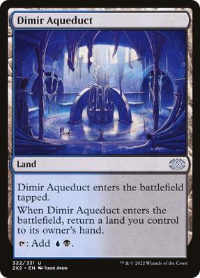 Dimir Aqueduct card from Double Masters 2022