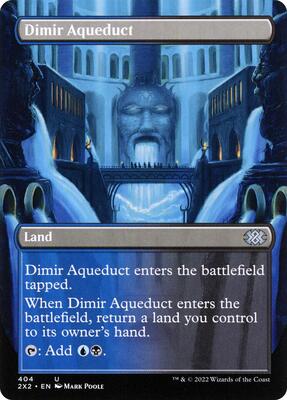 Dimir Aqueduct (Borderless) card from Double Masters 2022