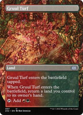 Gruul Turf (Borderless) card from Double Masters 2022
