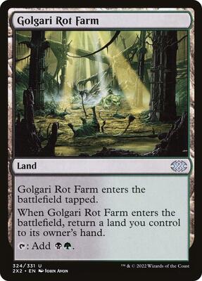Golgari Rot Farm card from Double Masters 2022
