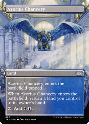 Azorius Chancery (Borderless) card from Double Masters 2022