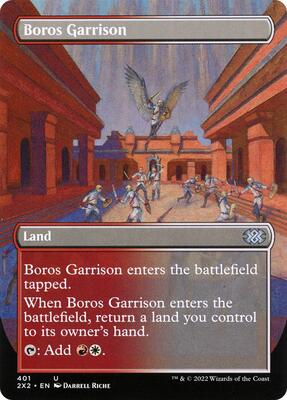Boros Garrison (Borderless) card from Double Masters 2022
