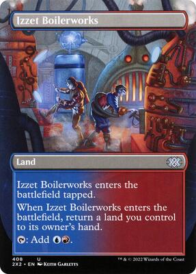Izzet Boilerworks (Borderless) card from Double Masters 2022