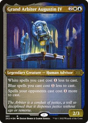 Grand Arbiter Augustin IV (Foil Etched) card from Double Masters 2022