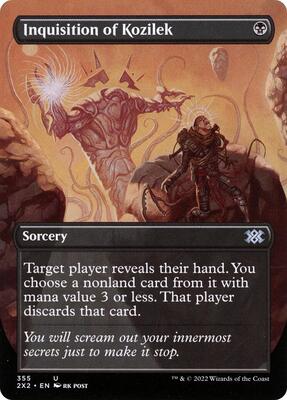 Inquisition of Kozilek (Borderless) card from Double Masters 2022