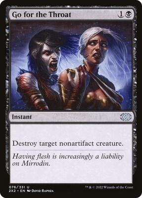 Go for the Throat card from Double Masters 2022