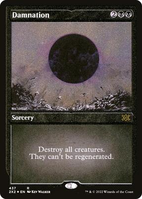 Damnation (Foil Etched) card from Double Masters 2022