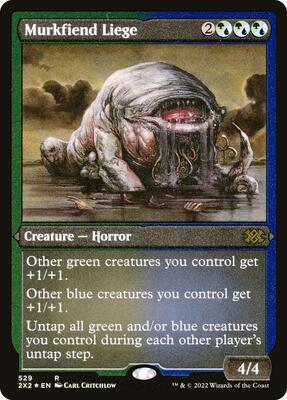 Murkfiend Liege (Foil Etched) card from Double Masters 2022