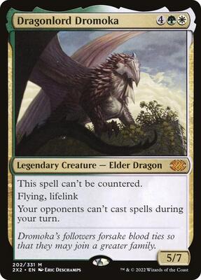 Dragonlord Dromoka card from Double Masters 2022