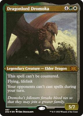 Dragonlord Dromoka (Foil Etched) card from Double Masters 2022