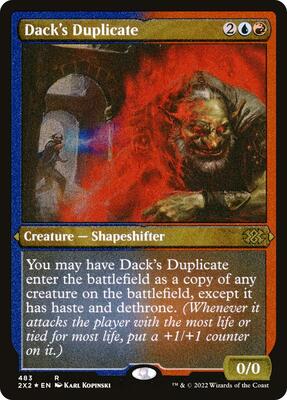 Dack's Duplicate (Foil Etched) card from Double Masters 2022