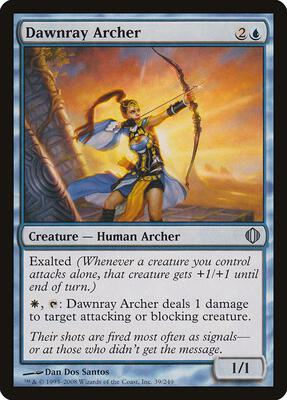Dawnray Archer card from Shards of Alara