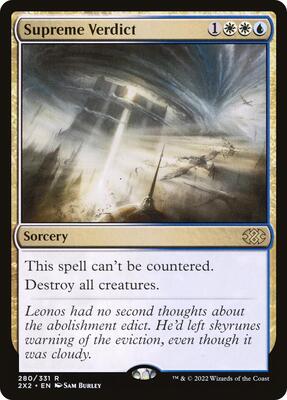 Supreme Verdict card from Double Masters 2022