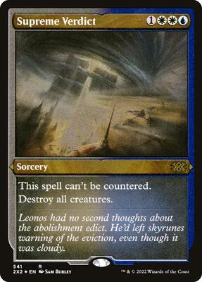 Supreme Verdict (Foil Etched) card from Double Masters 2022