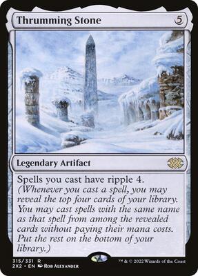 Thrumming Stone card from Double Masters 2022
