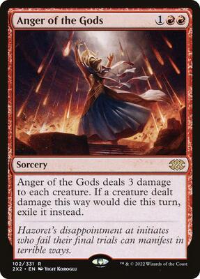 Anger of the Gods card from Double Masters 2022