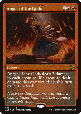 Anger of the Gods (Foil Etched) card from Double Masters 2022