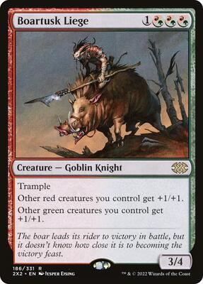 Boartusk Liege card from Double Masters 2022