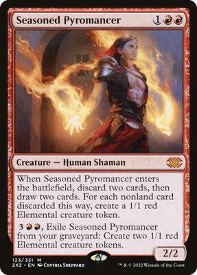 Seasoned Pyromancer card from Double Masters 2022
