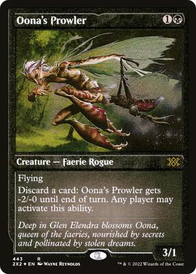 Oona's Prowler (Foil Etched) card from Double Masters 2022