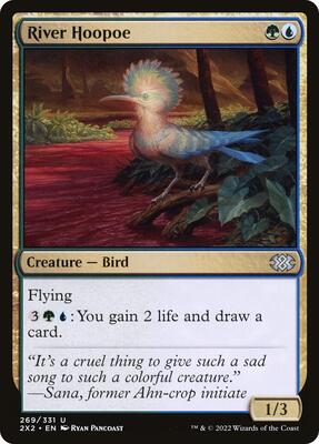 River Hoopoe card from Double Masters 2022