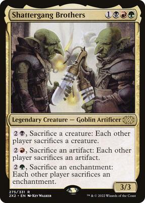 Shattergang Brothers card from Double Masters 2022