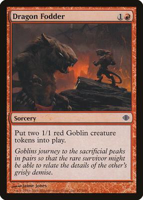 Dragon Fodder card from Shards of Alara