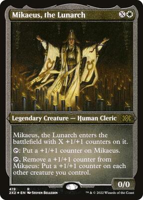 Mikaeus, the Lunarch (Foil Etched) card from Double Masters 2022