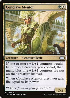Conclave Mentor card from Double Masters 2022