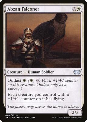 Abzan Falconer card from Double Masters 2022