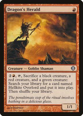 Dragon's Herald card from Shards of Alara