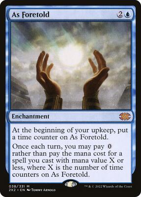 As Foretold card from Double Masters 2022
