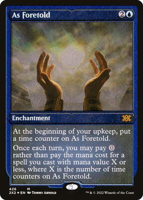 As Foretold (Foil Etched) card from Double Masters 2022