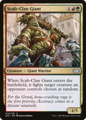 Scab-Clan Giant card from Double Masters 2022