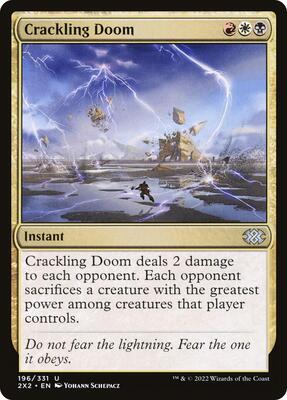 Crackling Doom card from Double Masters 2022