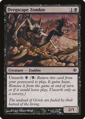 Dregscape Zombie card from Shards of Alara