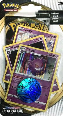Rebel Clash Premium Checklane Blister [Gengar] card from SWSH02: Rebel Clash