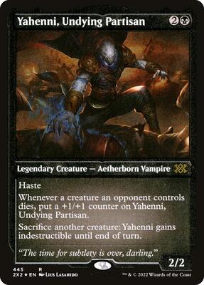 Yahenni, Undying Partisan (Foil Etched) card from Double Masters 2022