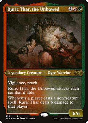 Ruric Thar, the Unbowed (Foil Etched) card from Double Masters 2022