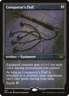 Conqueror's Flail (Foil Etched) card from Double Masters 2022