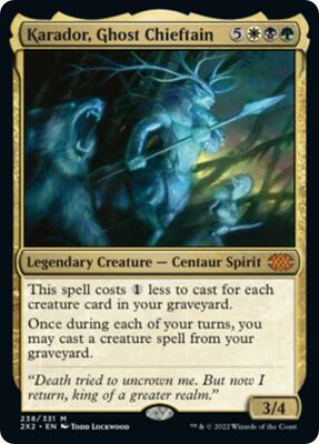 Karador, Ghost Chieftain card from Double Masters 2022