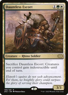 Dauntless Escort card from Double Masters 2022