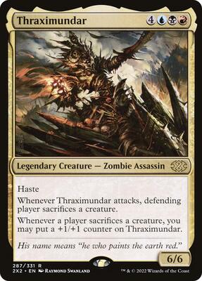 Thraximundar card from Double Masters 2022