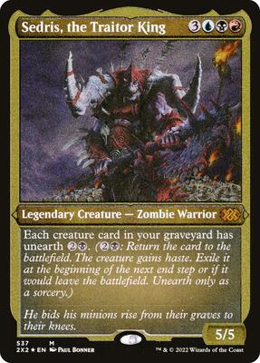 Sedris, the Traitor King (Foil Etched) card from Double Masters 2022